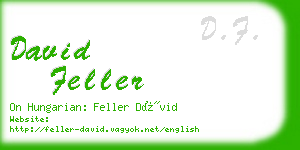 david feller business card